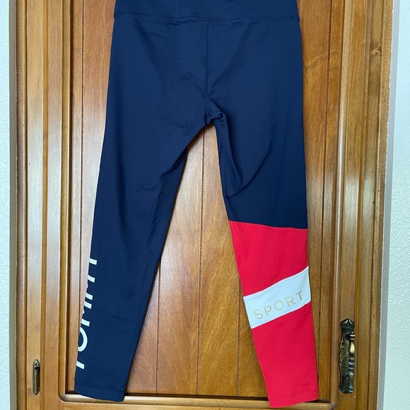 ✨HP✨ LADIES “TOMMY HILFIGER” SPORT RED, WHITE & BLUE LEGGINGS…SIZE PETITE/SMALL - Picture 3 of 5